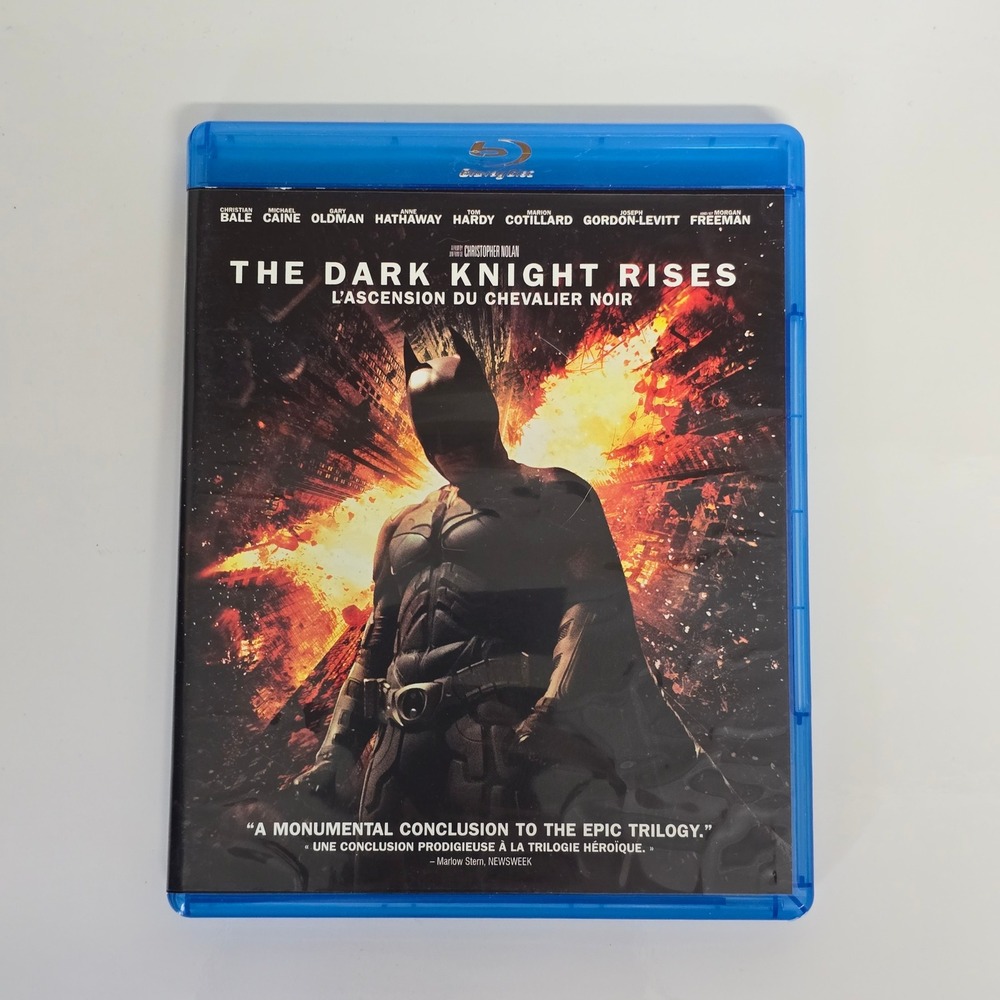The Dark Knight Rises Blu-ray DVD 2012 Action Superhero Movie